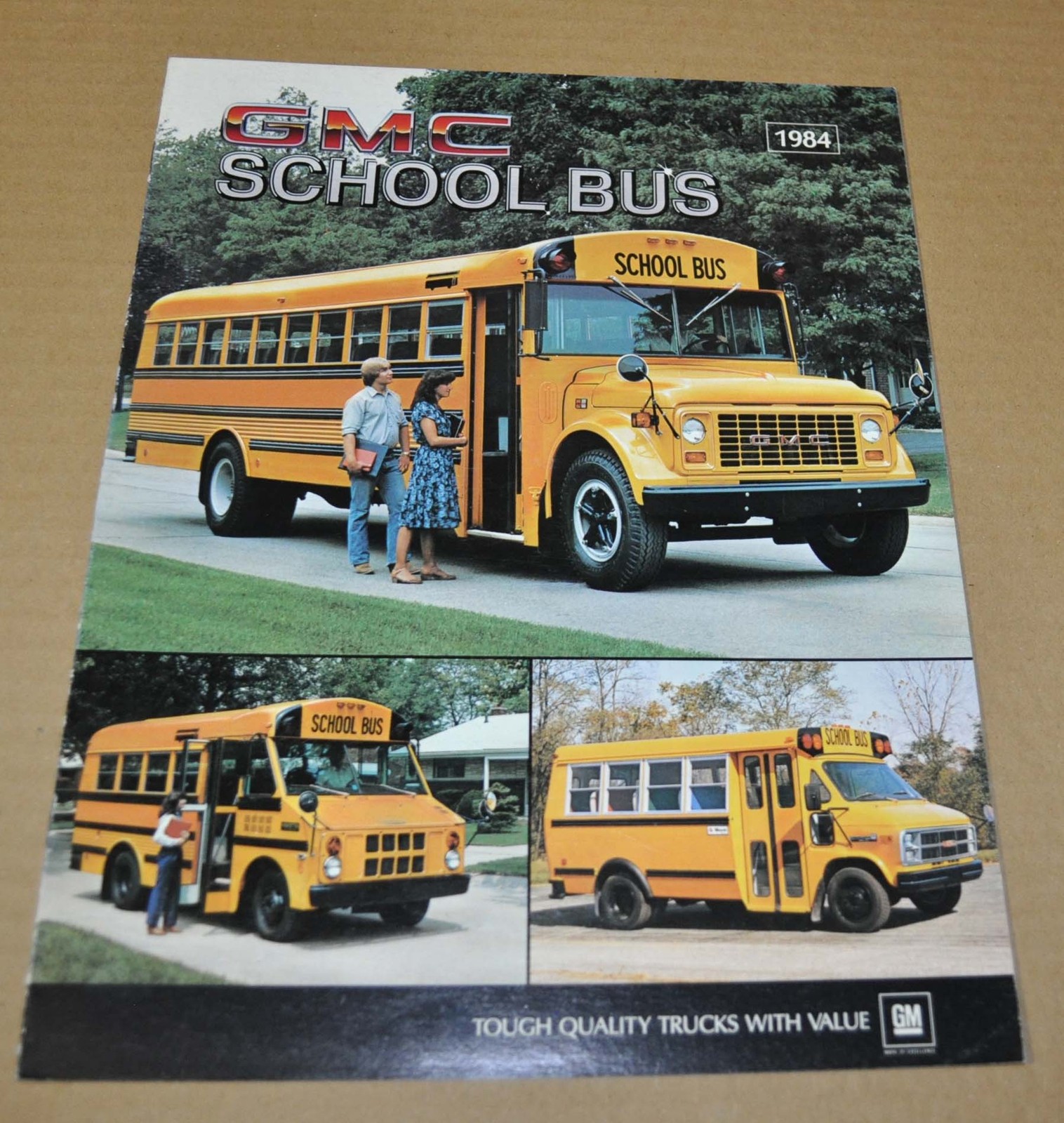 1984 GMC School Bus Truck Sales Brochure Prospekt