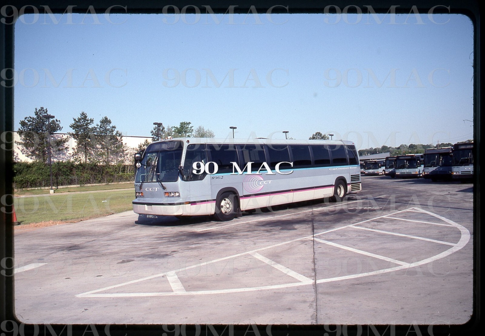 COBB COMMUNITY TRANSIT. GM RTS BUS #8962. Marietta (GA). Original Slide 1995.(A)