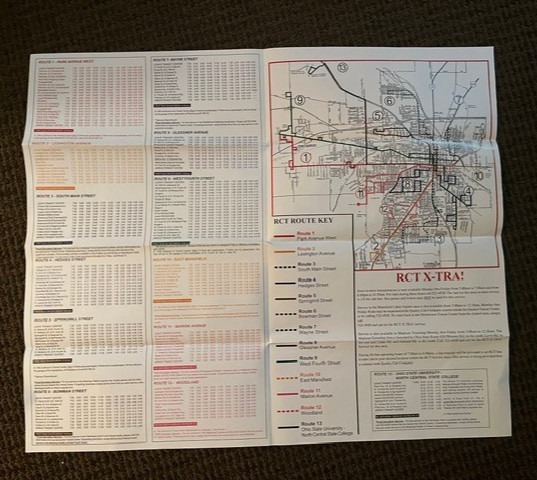 Richland County Transit Schedule/Route Maps -Mansfield, OH 2003