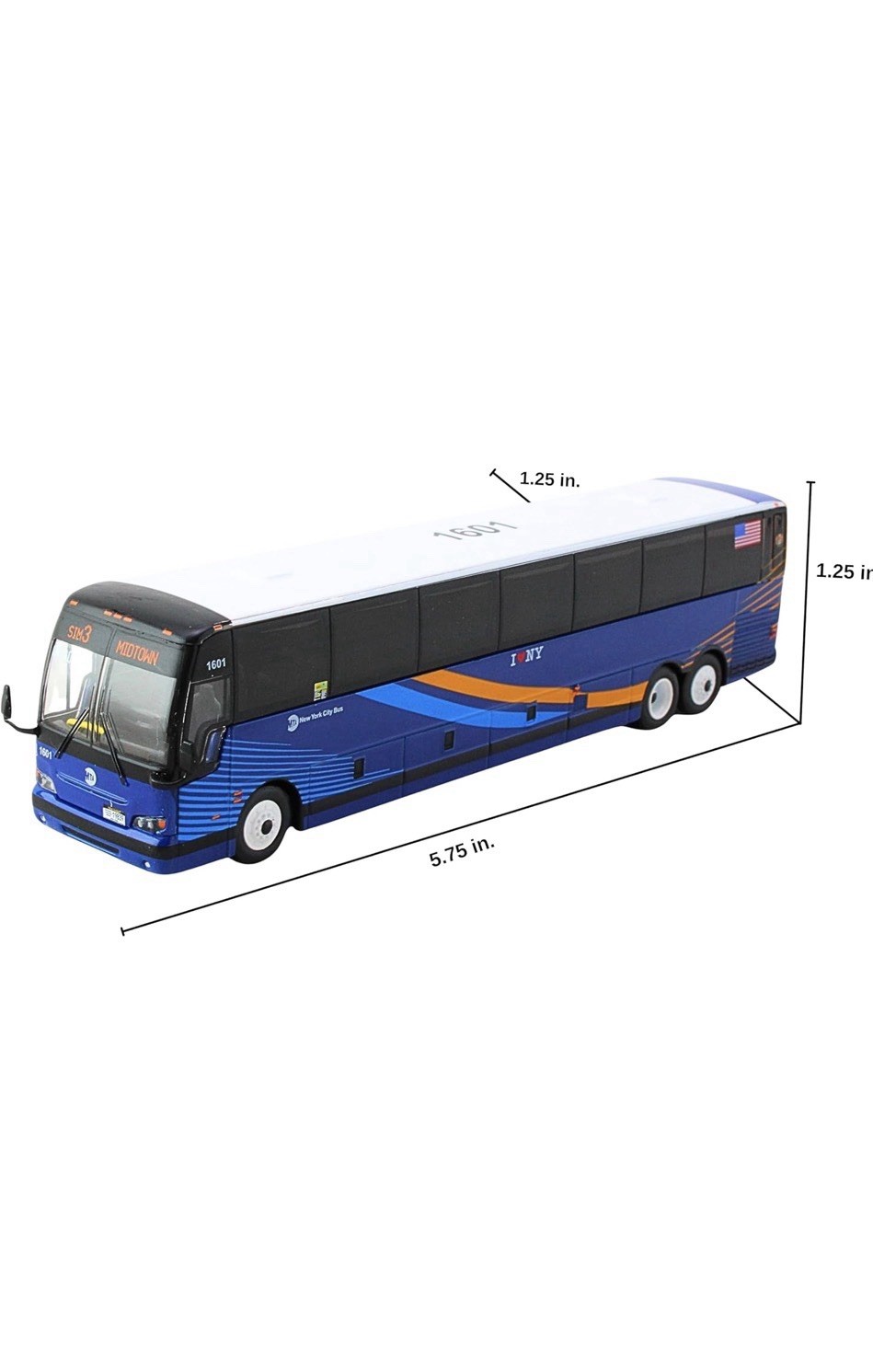 Daron Prevost X3-45 MTA New York City Die-Cast Bus 1:87 Scale 2021