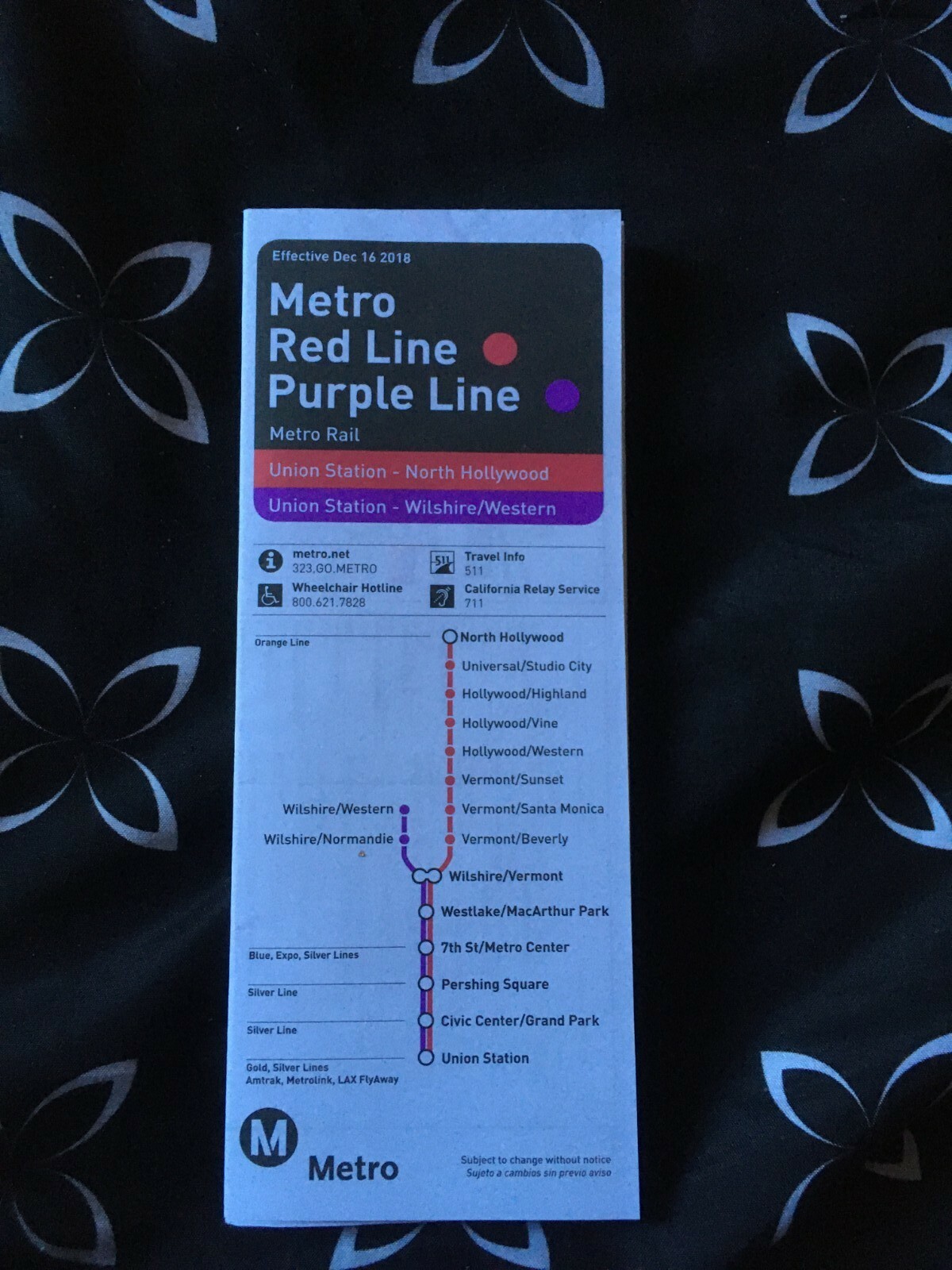 Metro Los Angeles (LACMTA) Red & Purple Lines (Train Schedule & Map)