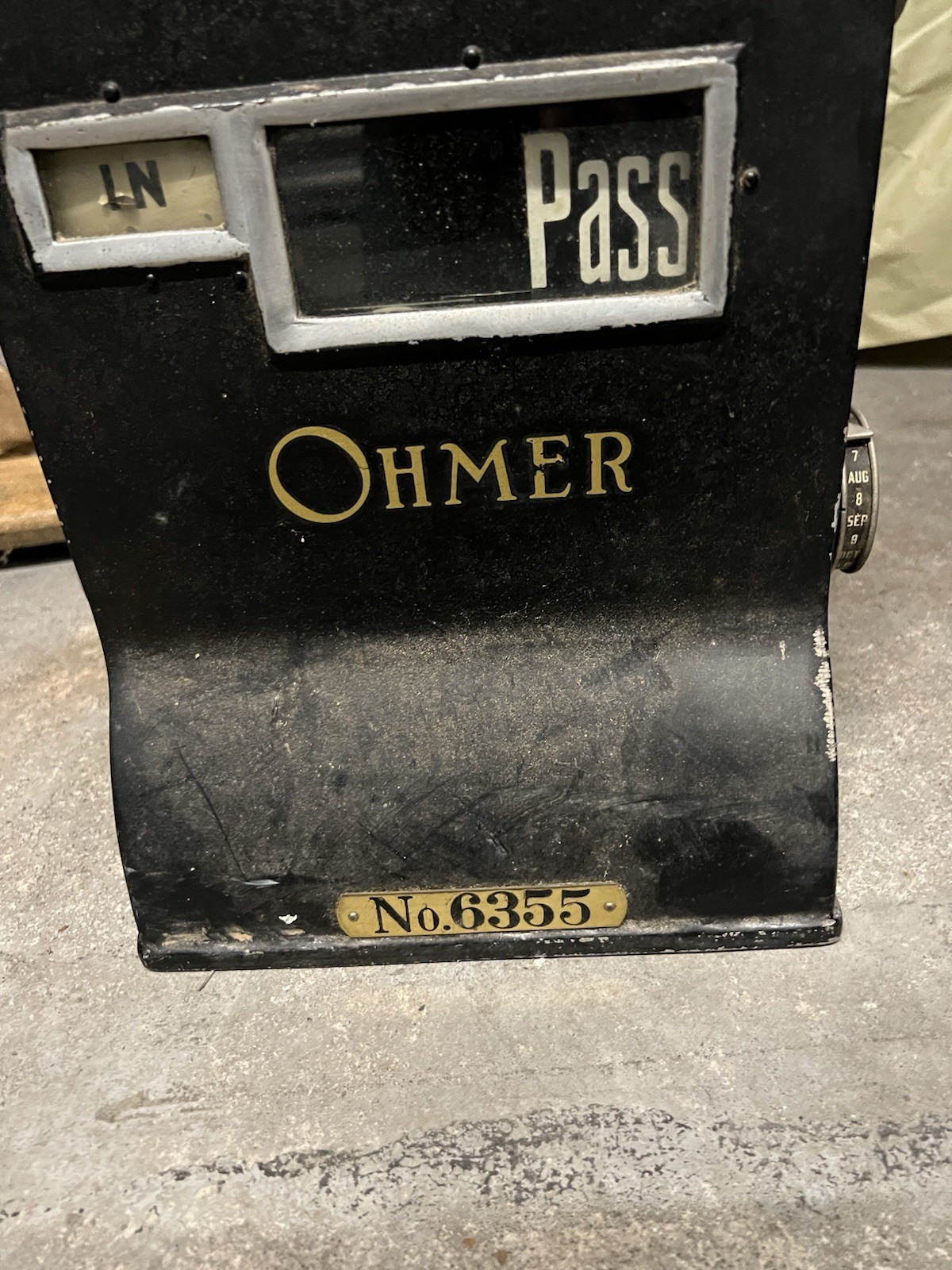 Antique Ohmer Fare Register Box For Trolley Or Bus