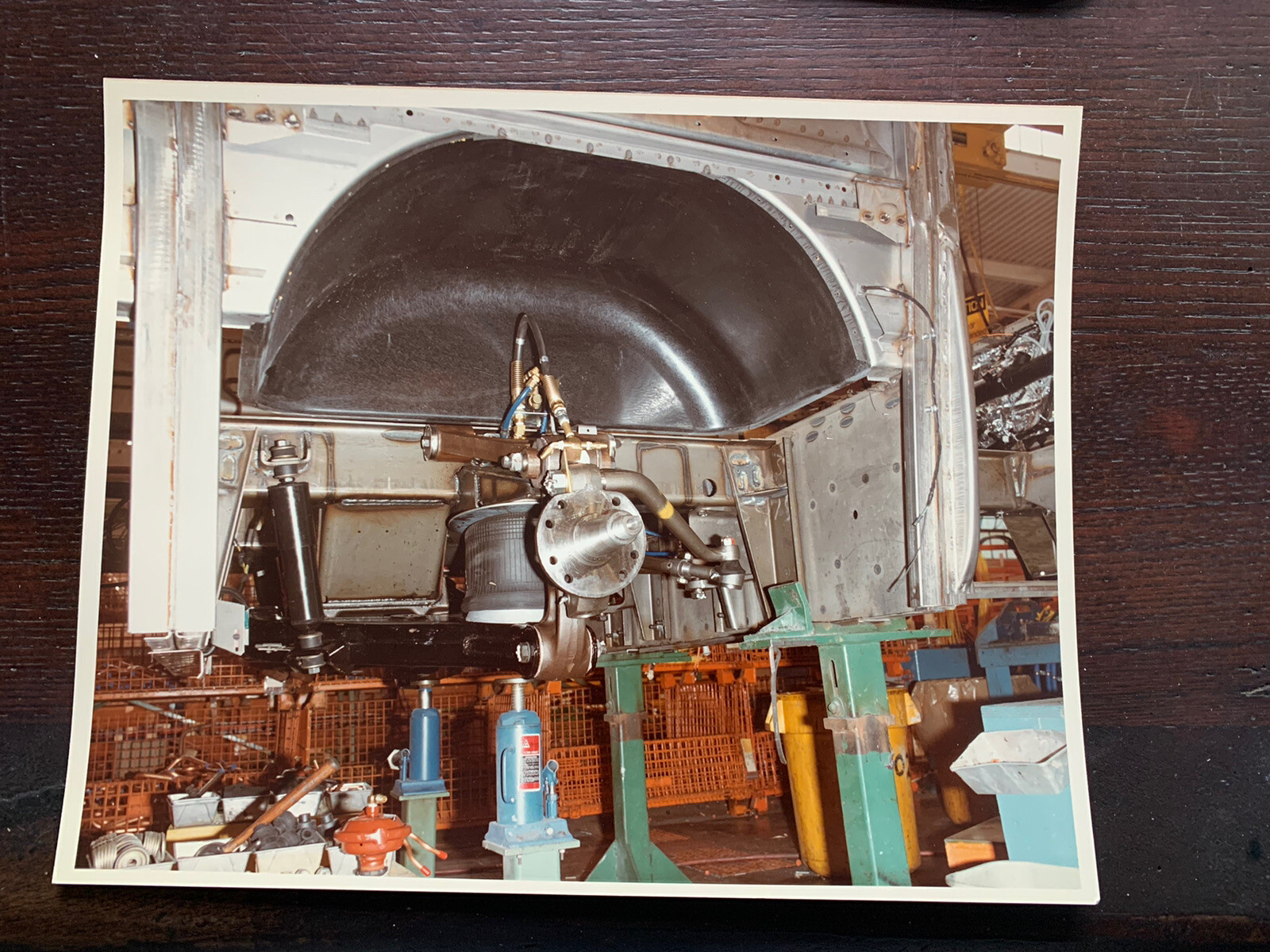 8X10 NY NYC NEW YORK CITY SURFACE TRANSIT BUS COLOR PHOTOGRAPH SHOP REPAIR WORK