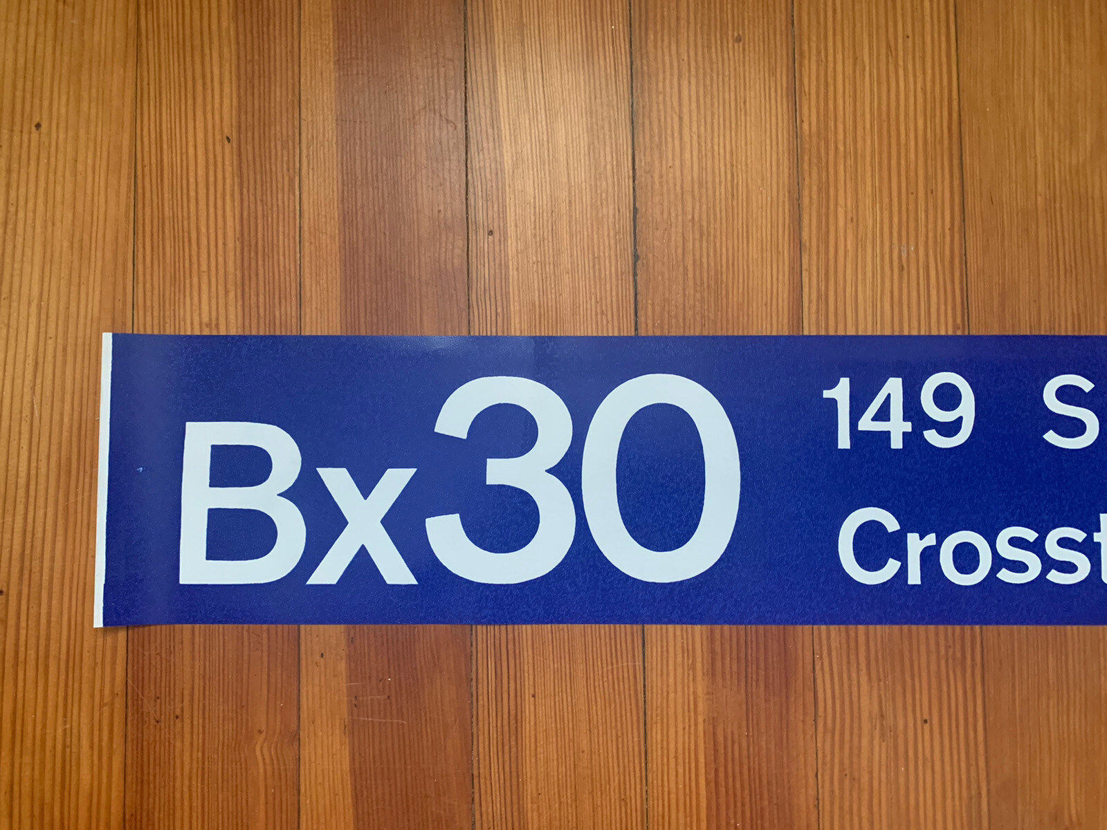 NY NYC BUS TRANSIT ROLL SIGN 1974 GM #4808 149 STREET HARLEM CROSSTOWN MANHATTAN