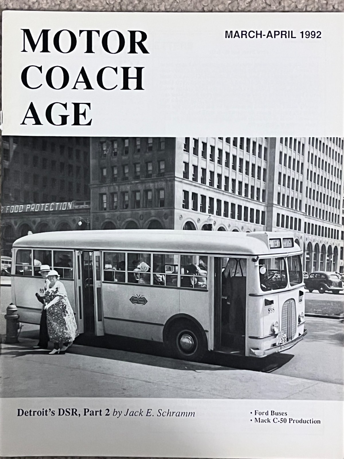 Detroit DSR 1932-1945 history & photos, FORD Bus History, Mack C-50 Buses