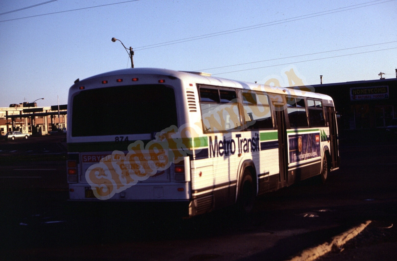 Vtg 1985 Bus Slide 874 Metro Transit Y1R114
