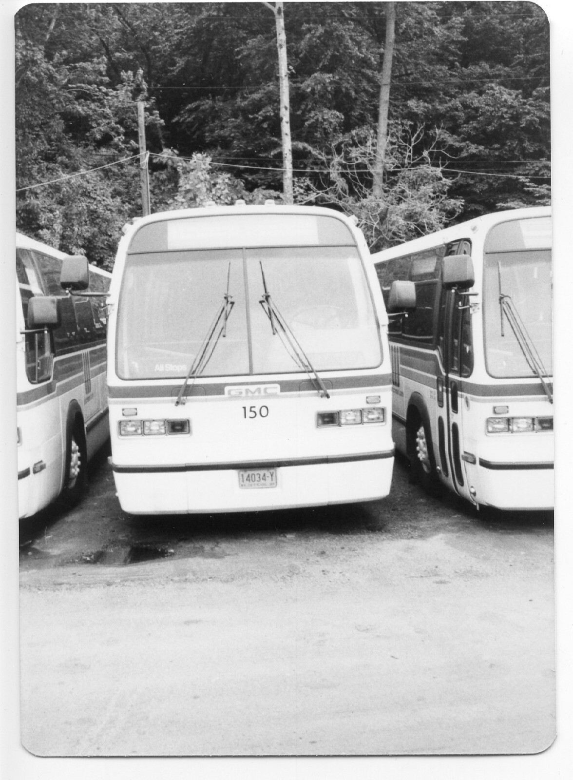N912 RP 1981? GMC BUS #150 LIBERTY LINES WESTCHESTER NY STREET TRANSPORTATION