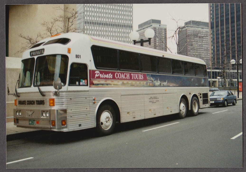 Private Coach Tours Eagle #801 bus snapshot Boston-Huntington 1990