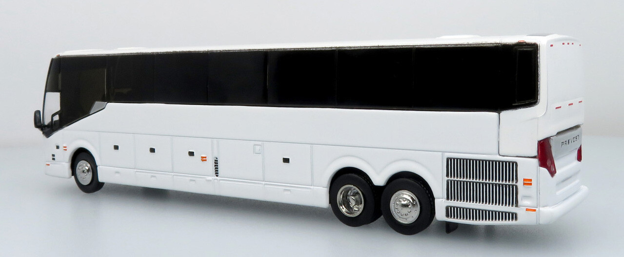 Rare! Prevost H-345 Coach Bus Blank/White 1/87 Scale Iconic Replicas NIB!