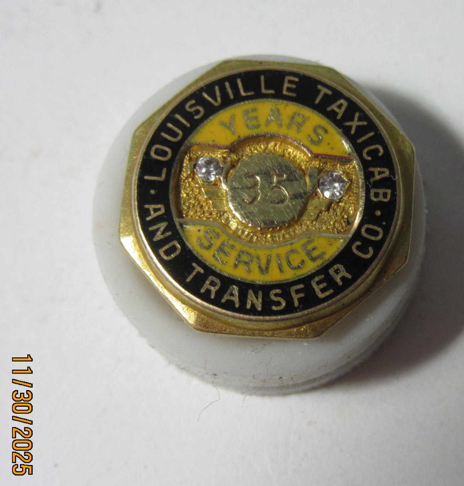 Louisville Taxi Cab & Transit Co. 35 Year Pin 14K Gold Collectible LTC14KGD-35