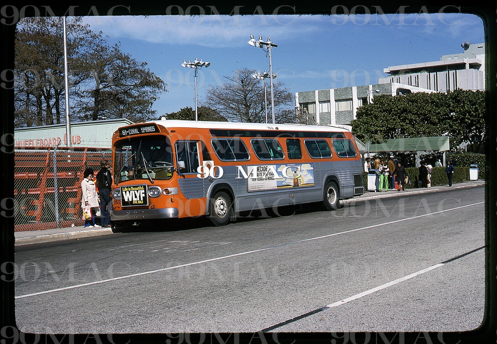 BCT. GM COACH BUS #7612. Fort Lauderdale (FL). Original Slide 1978.