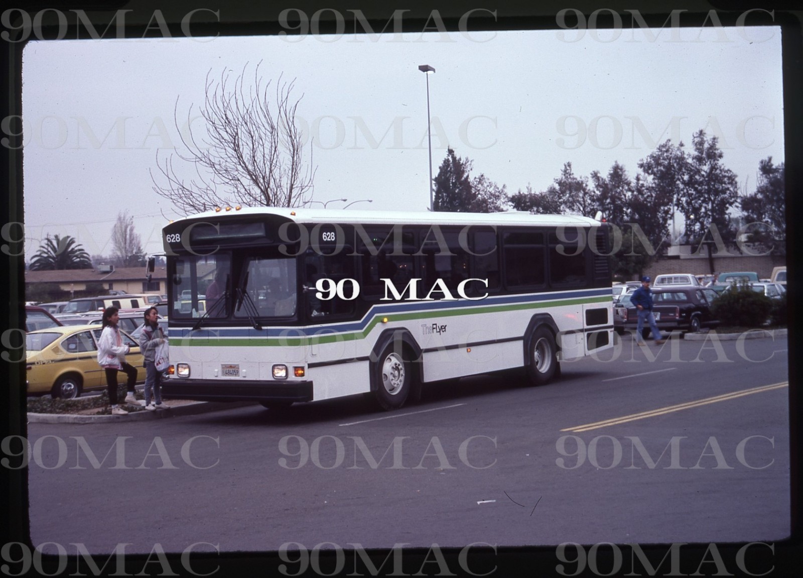 F.A.R.T. GILLIG BUS #628. Fairfield (CA). Original Slide 1985.
