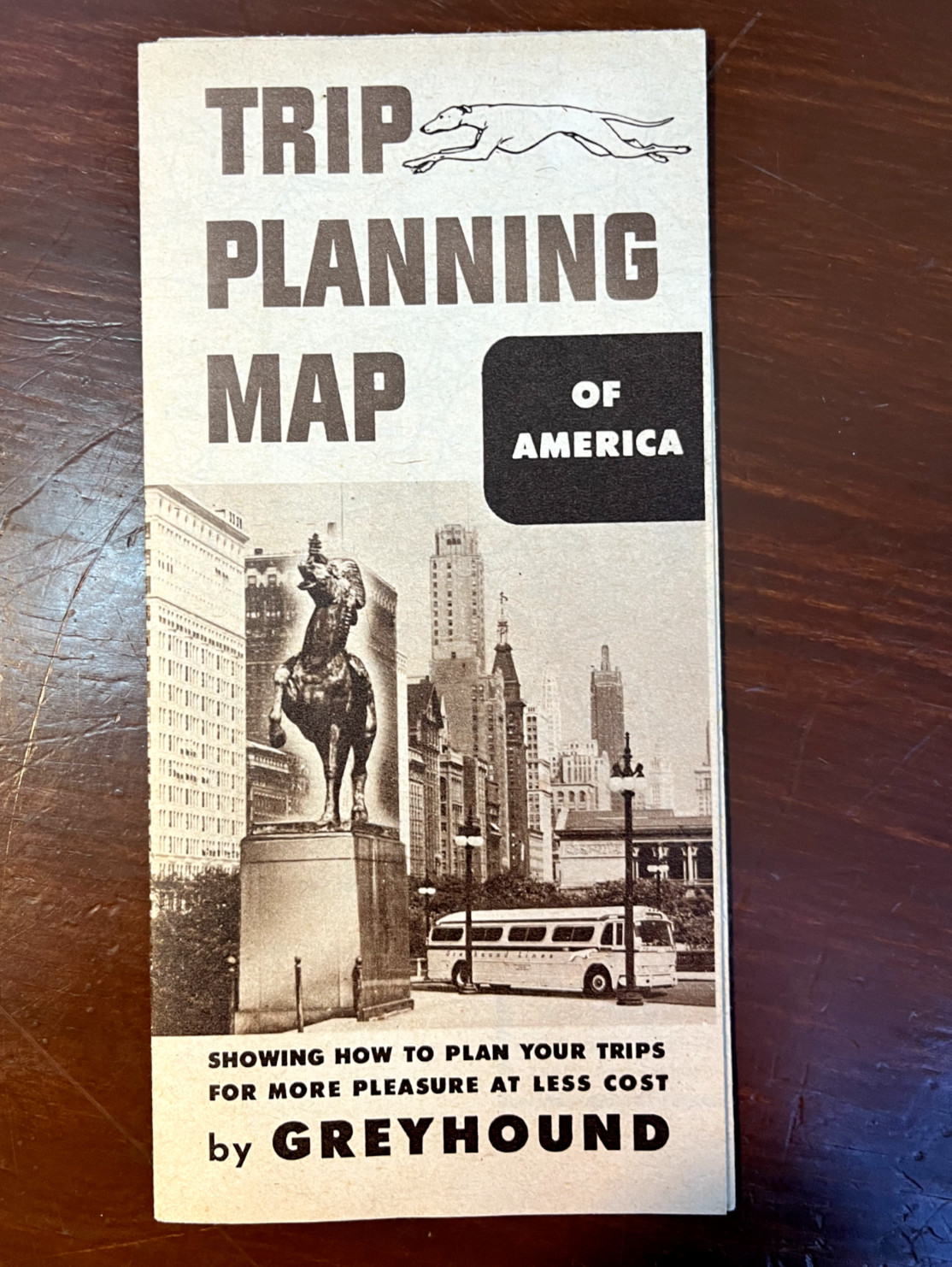 1920s 1930s early Greyhound VTG Trip Planning Map of America, Illustrations Book