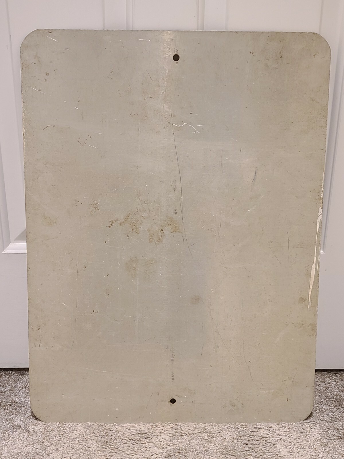 Antique GREYHOUND BUS LINES Yankee Greyhound Parking Lot Yard Metal Warning Sign