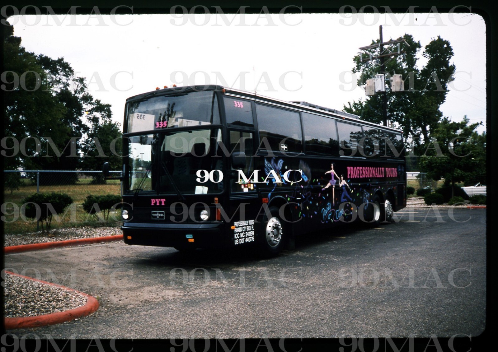 PROFESSIONALLY YOURS #335. VANHOOL BUS. Conroe (TX). Original Slide 1994.