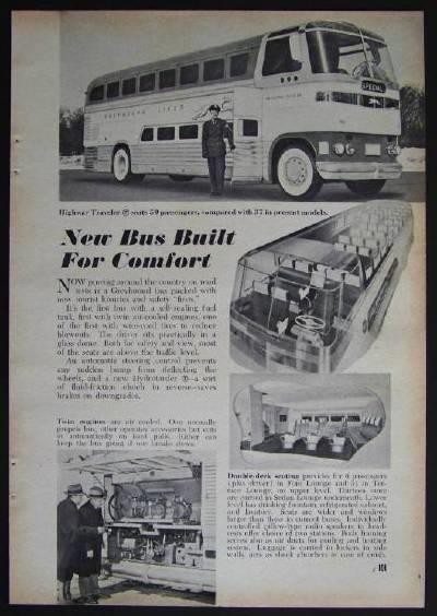 1948 GREYHOUND Highway Traveler BUS collectable pictorial