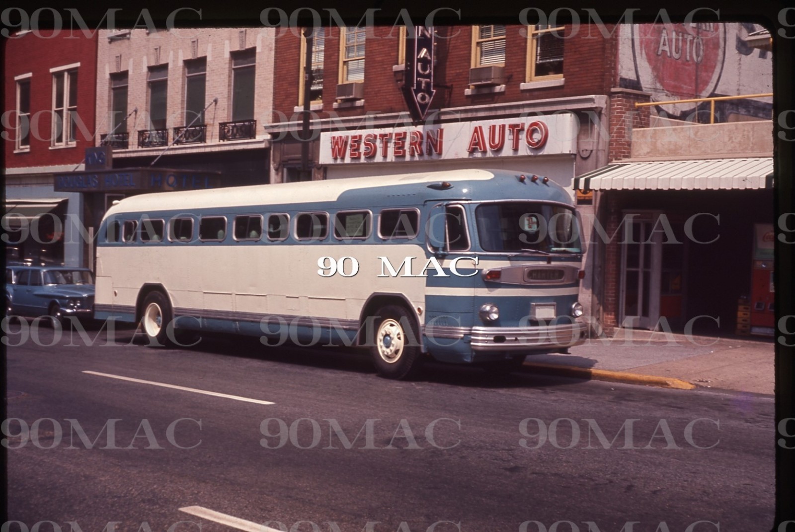ROCHESTER TRANSIT. GM COACH PD4103 BUS. Lancaster (PA). Original Slide 1964.