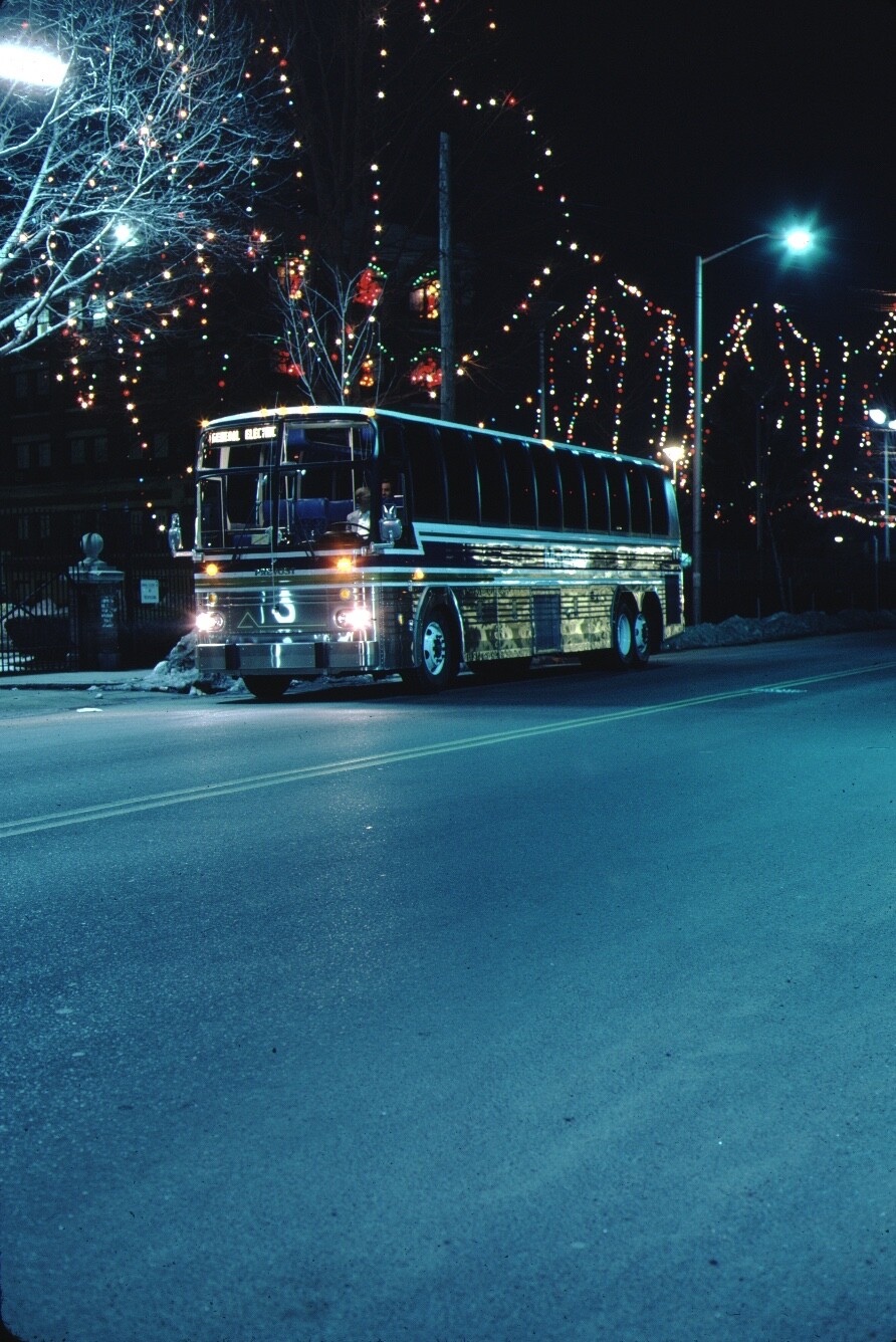 Prevost bus Kodachrome original Kodak slide
