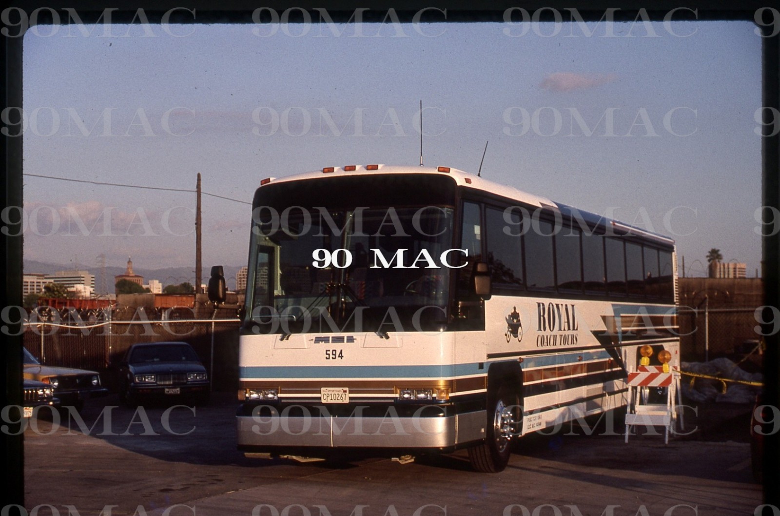 ROYAL COACH TOURS. San Jose (CA). MCI COACH BUS #594. Original Slide 1995.