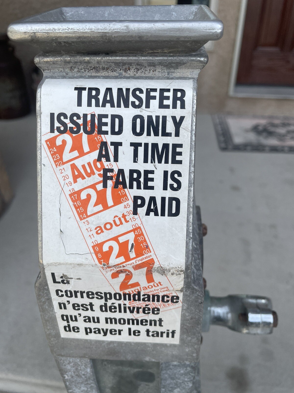 Vintage Trolley Transit Bus Fare Box Cleveland Fare box