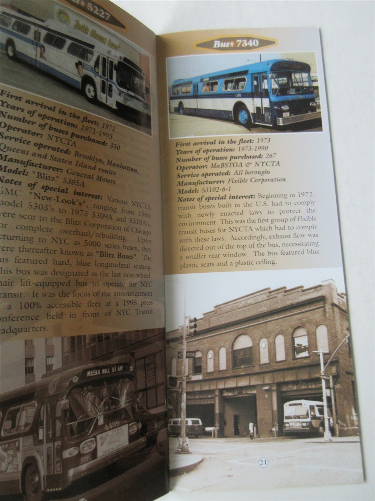 New York City Transit The “Vintage” Bus Fleet booklet