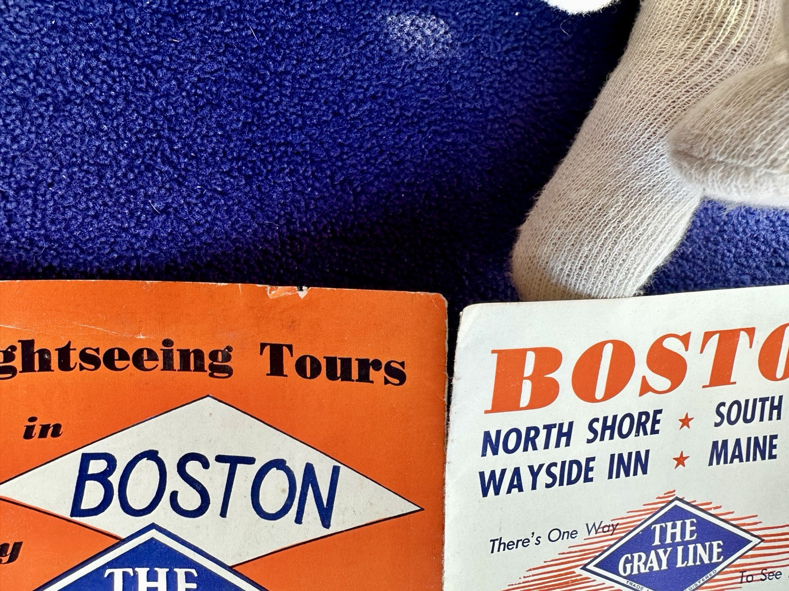 Vintage 1955 Sightseeing Tours in Boston by The Gray Line / Bus Tours Pamphlet