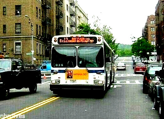5×7 COLOR PHOTO NYC BUS 1999 NEW-FLYER ARTIC #5378 Bx-12 ISHAM-VERMILYEA 6/11/03
