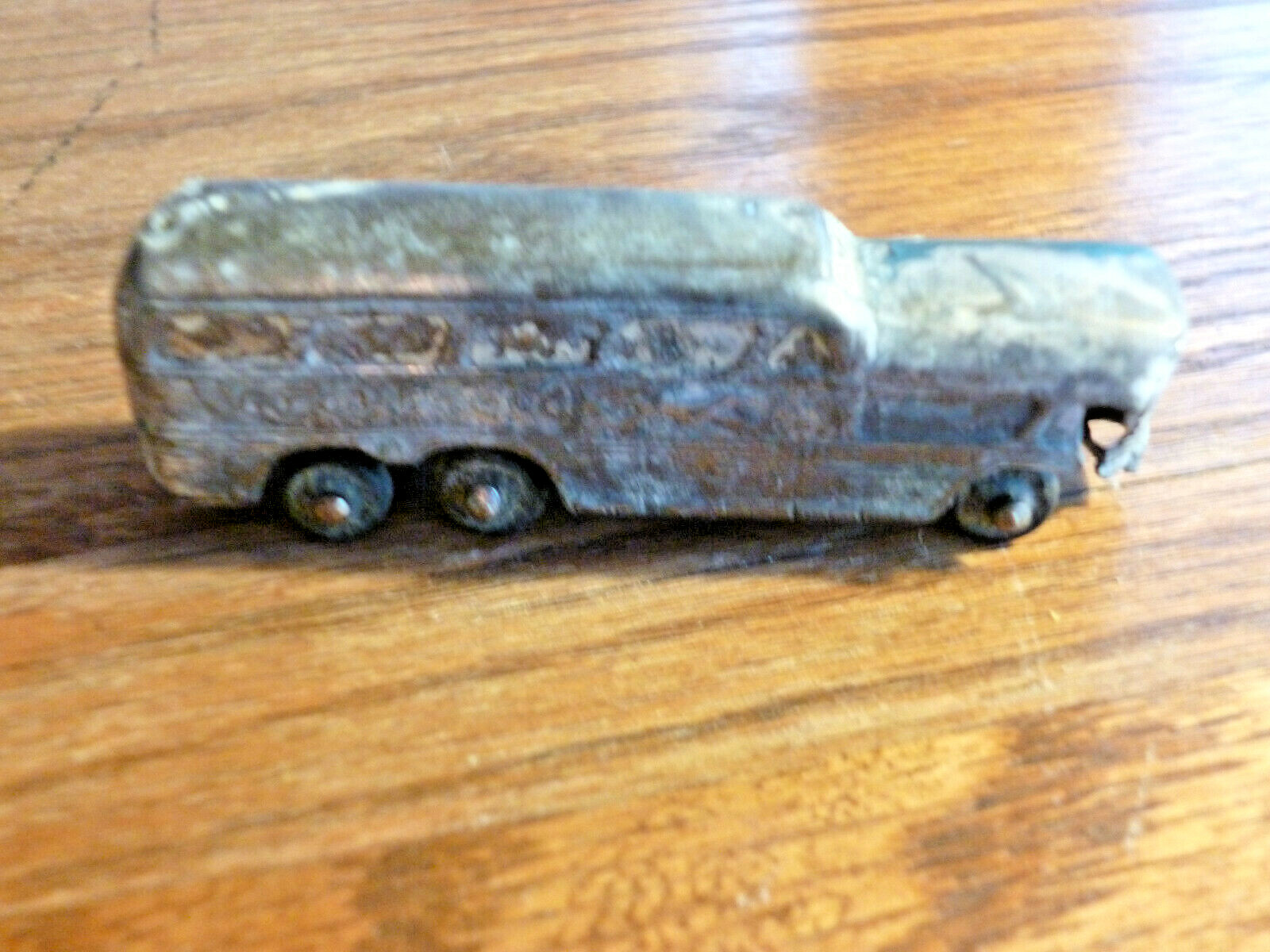 Vintage Die Cast Metal Greyhound Bus Pepper Shaker JAPAN Unique!