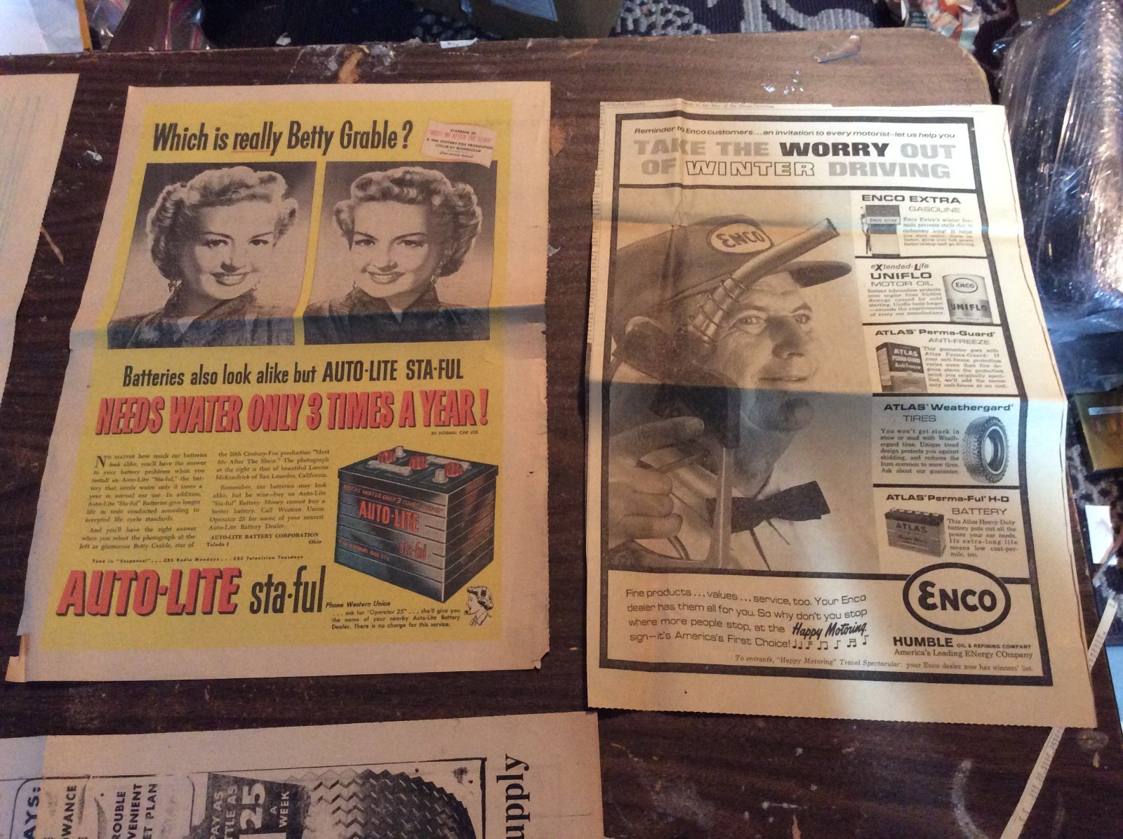 Lot of 17 AUTO CARS Vintage / Antique Newspaper Ads Advertisements Clippings