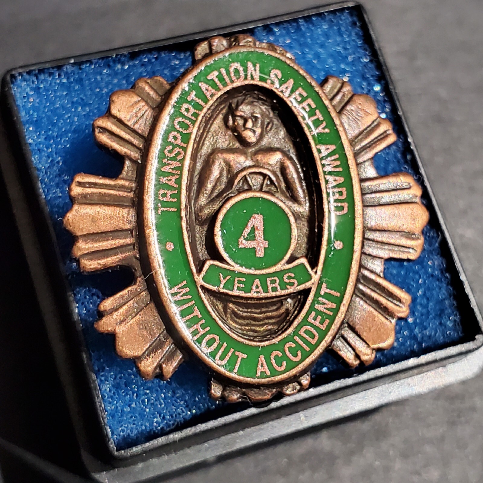 Bus Driver Transportation Safety Without Accident Safety Pins Award 1 – 7 Years