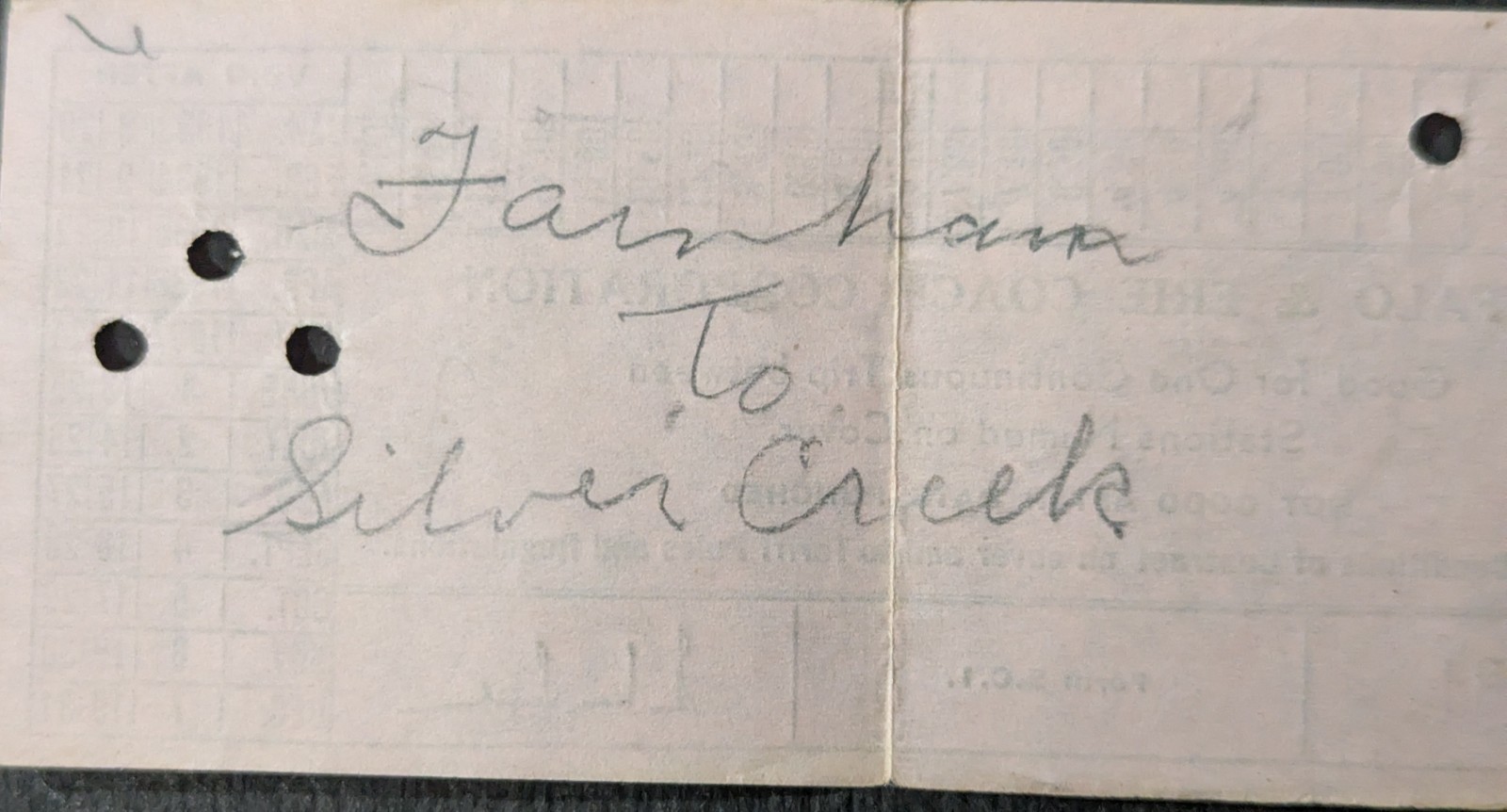 ***VINTAGE 1935 BUFFALO & ERIE COACH CORPORATION TRIP TICKET**