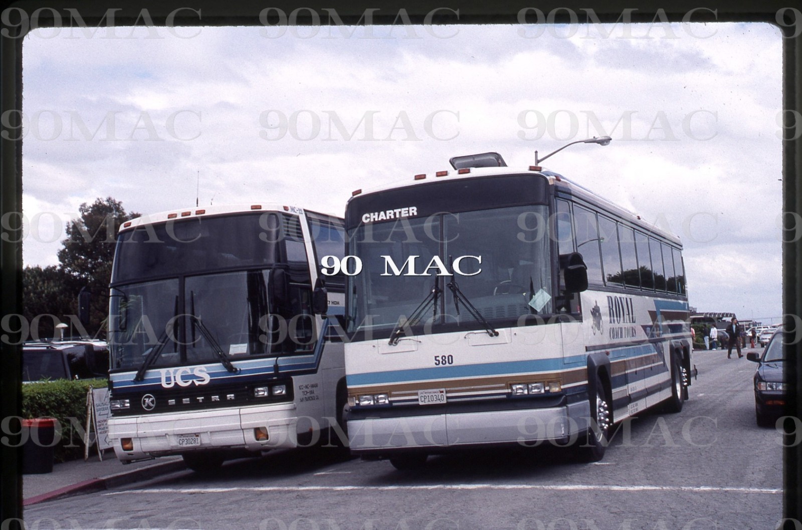 ROYAL COACH TOURS. San Jose (CA). MCI COACH BUS #580. Original Slide 1998.
