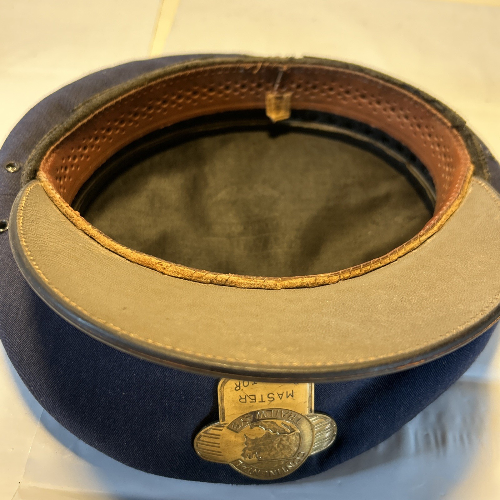 Vtg Bus Driver’s Hat Continental Trailways Master Operator Uniform Cap Sz 7
