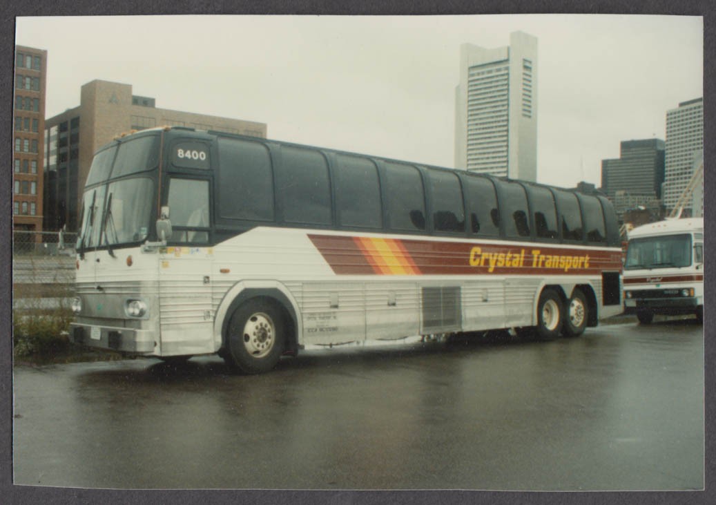 Crystal Transport Coach #8400 bus snapshot Boston 1987