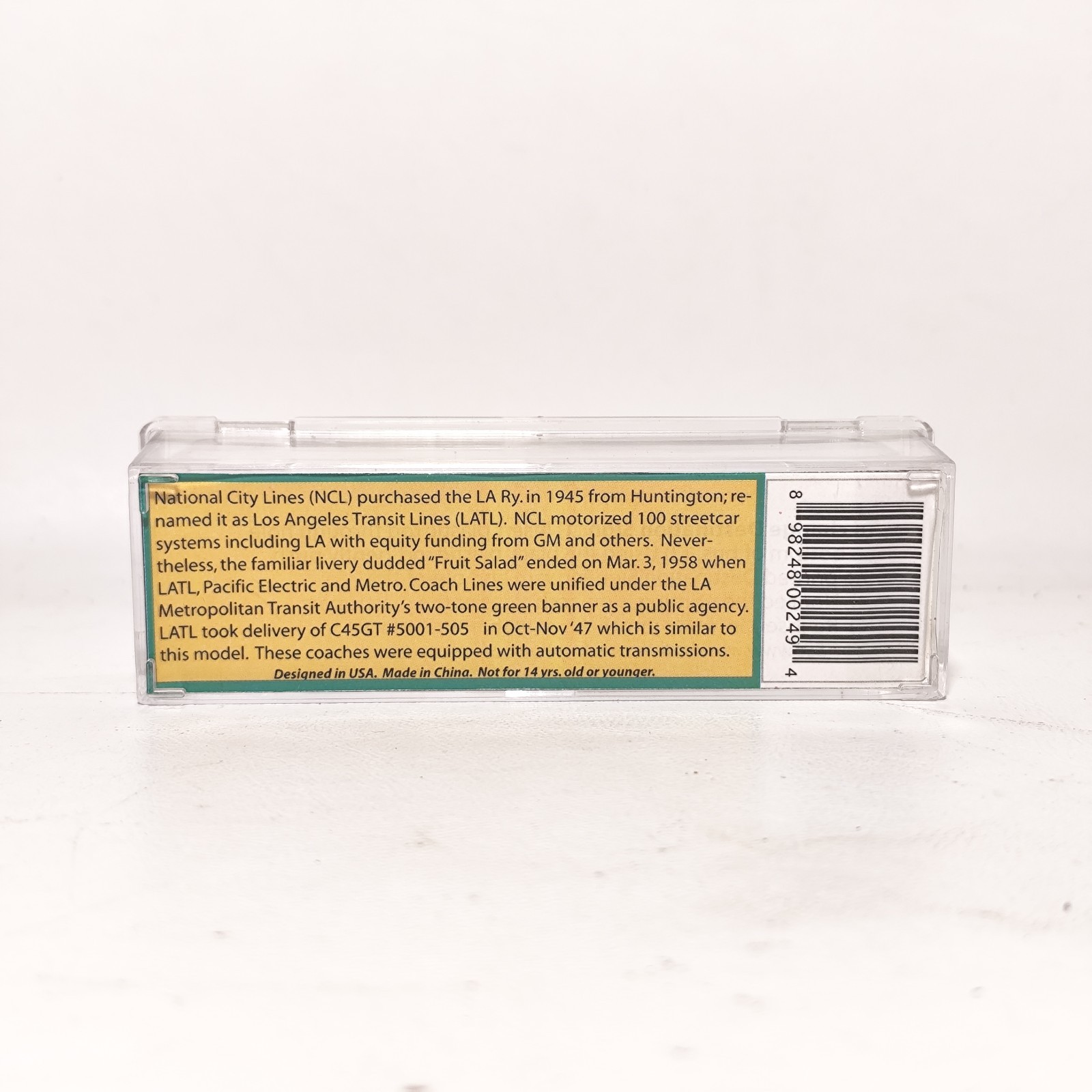 Wheels Of Time N Scale Los Angeles Transit Lines Transit Motor Coach Bus #5015