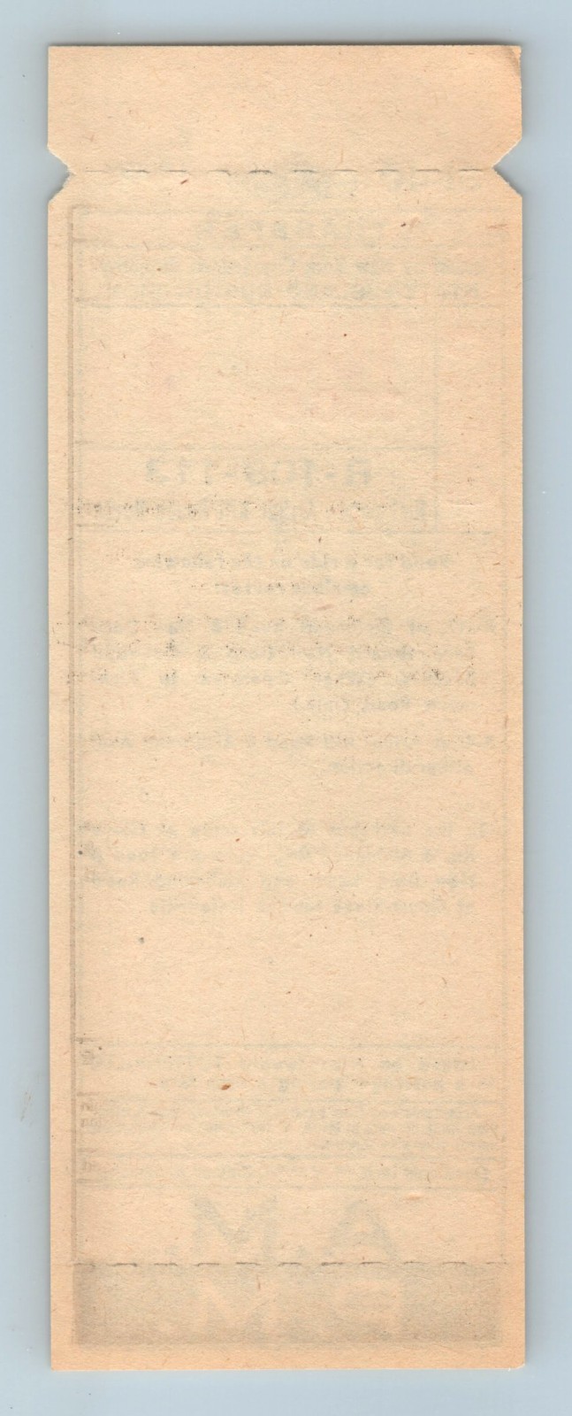 Bus Ticket NYCTA Staten Island R-108-113 Richmond – Arthur Kill Jul 1 1968 SI-40