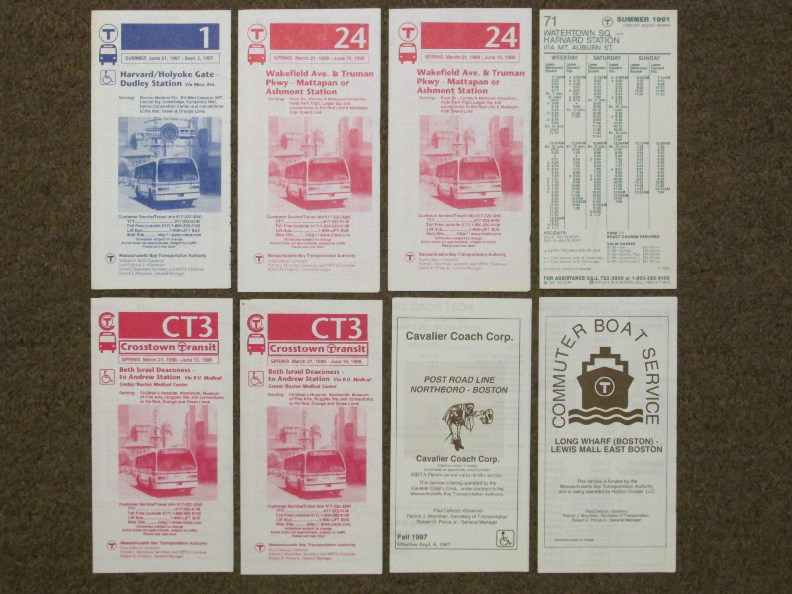 Authentic Boston MBTA – Massachusetts Bay Transportation Authority Schedules