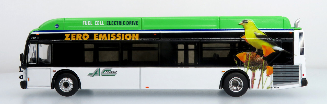 New Flyer Excelsior bus Electric Bus A/C Transit 1:87 Scale Iconic Replicas