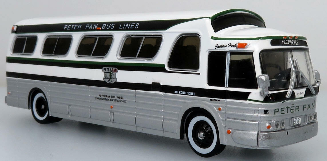 GM PD4107 Buffalo Diecast Bus Peter Pan Bus 1/87-HO Scale New!