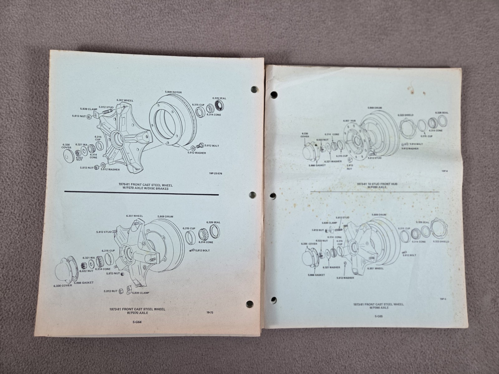 73-81 GM MEDIUM DUTY TRUCKS PARTS ILLUSTRATION CATALOG STEEL CONV TILT + BUS
