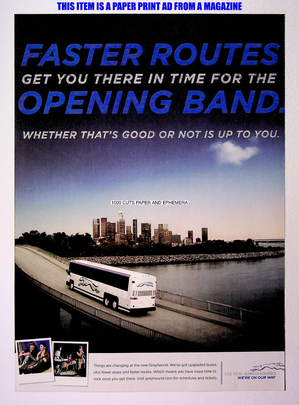 Greyhound Bus 2008 Trade Print Magazine Ad Poster ADVERT