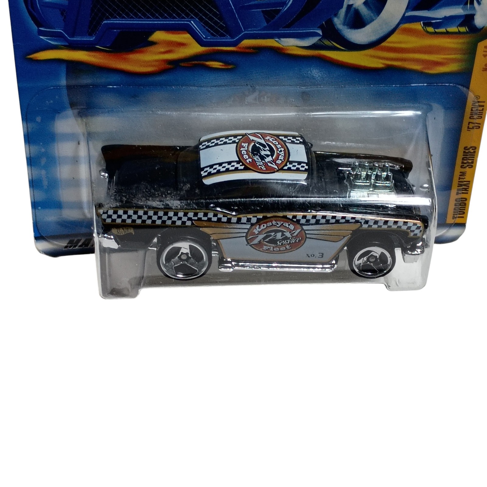 Hot Wheels ’57 Chevy Turbo Taxi Series Die-Cast Car No. 1/4 Collector 053