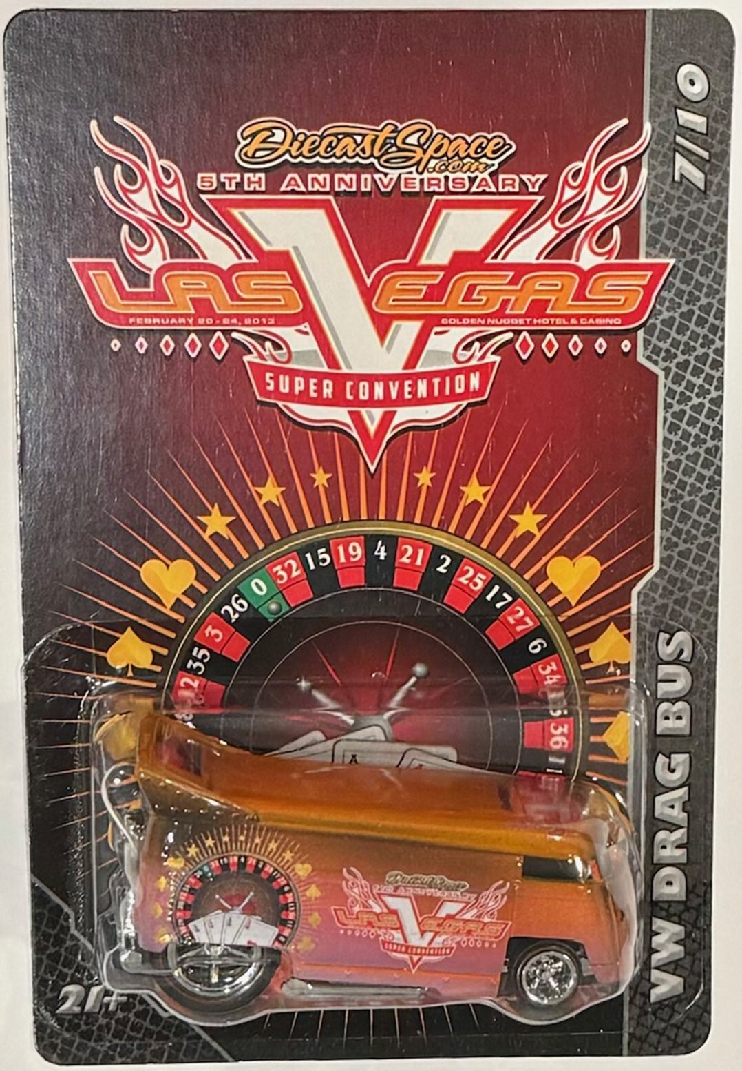 VW Drag Bus Hot Wheels 5th Las Vegas Super Convention Series w/RR 7/10