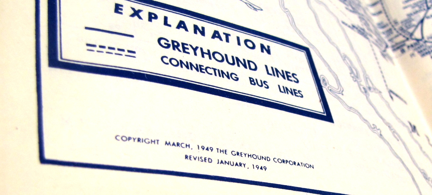 Vintage 1951 Greyhound Northwest Bus Time Tables Schedule Booklet w/ Route Map