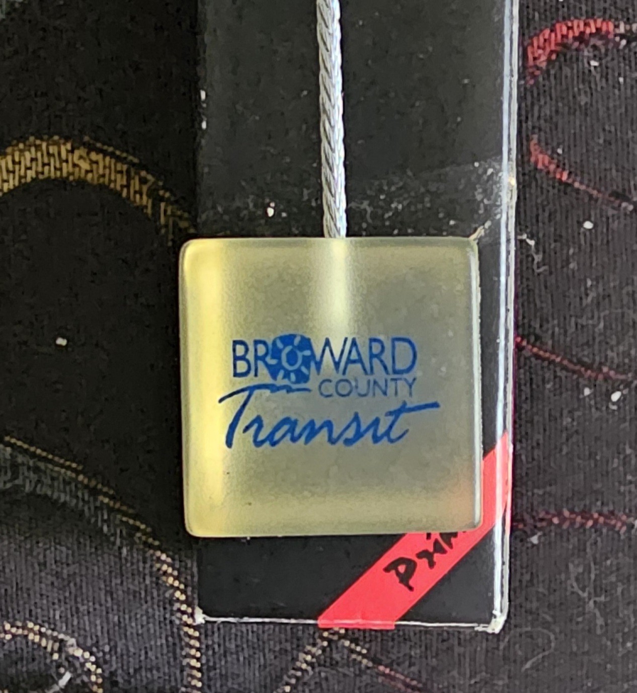 Weighted Letter Holder. With Box. Broward County Transit. Florida. Unusual.