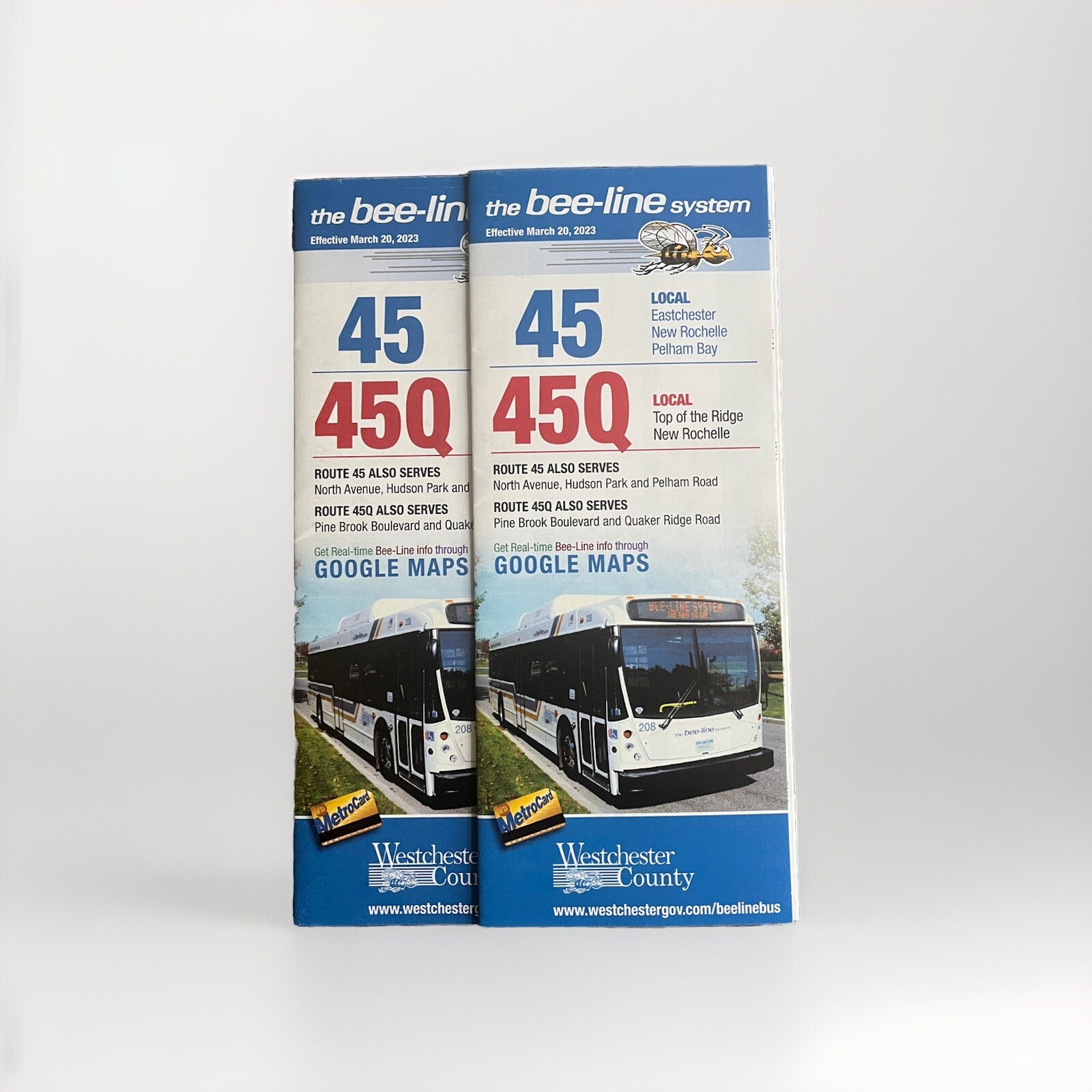 Bee-Line Bus Timetable – Route 45/45Q March 2023