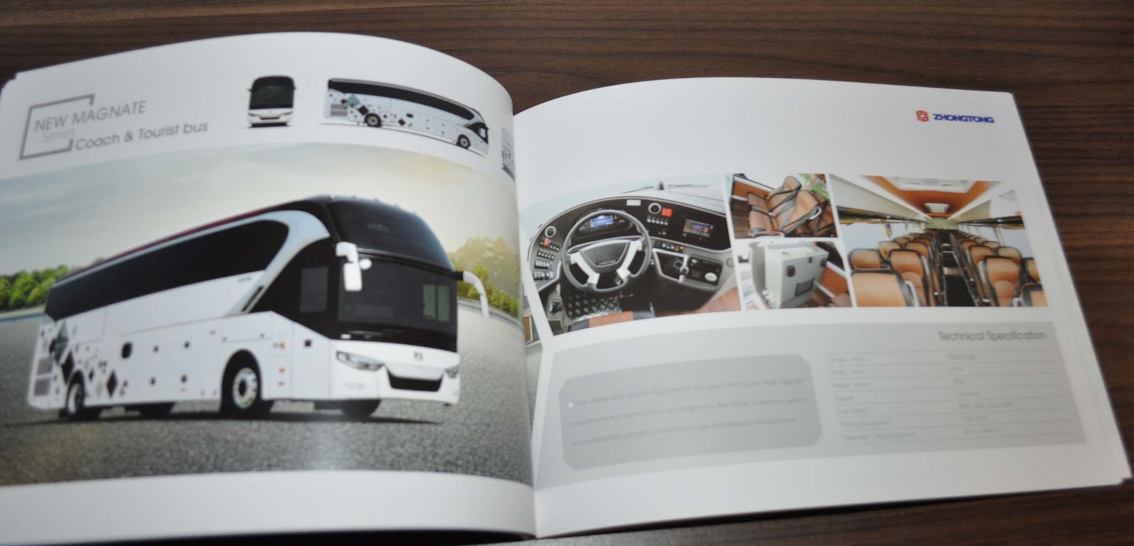 Zhongtong Model Range Coach Bus China Brochure Prospekt