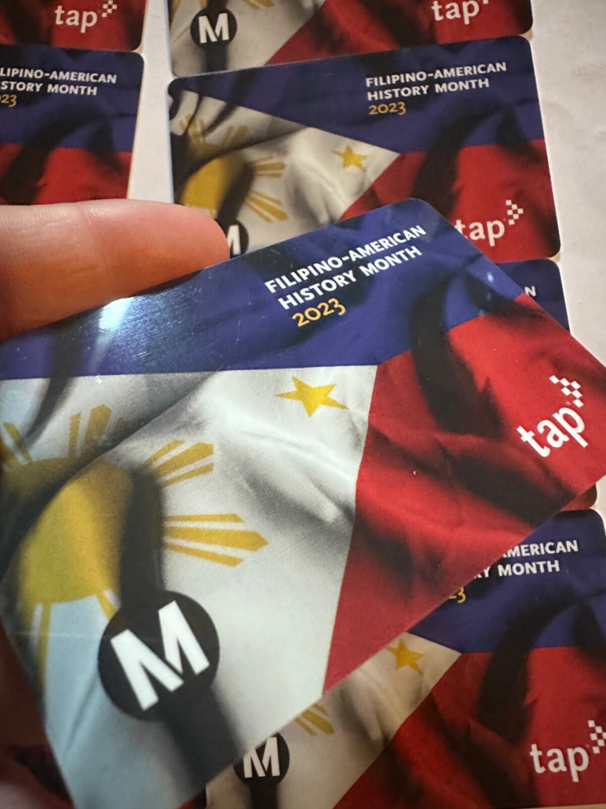 Metro TAP Filipino-American History Month Subway Transit Card 2023 NOT Loadable