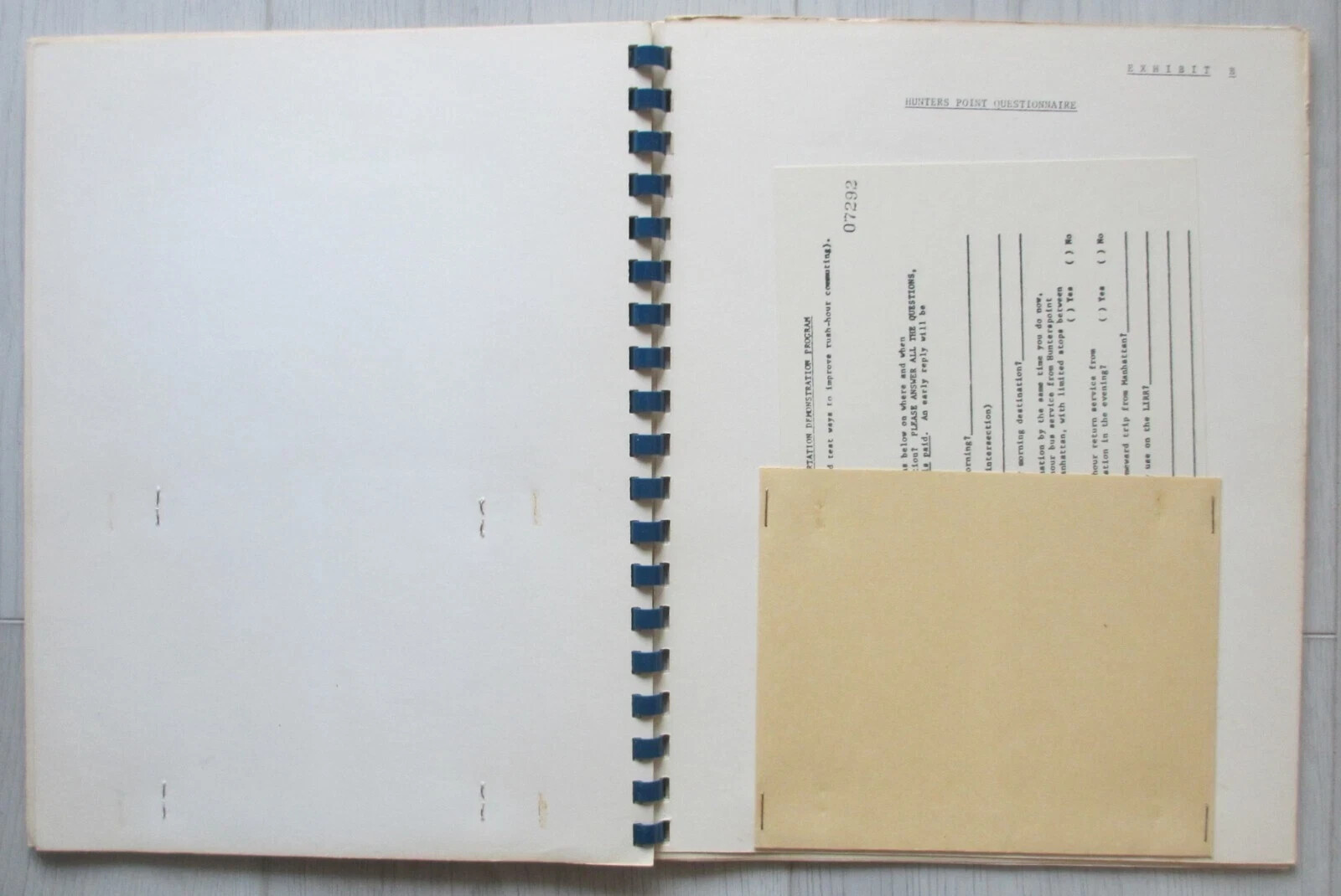 Vintage 1965 City of New York Queens Long Island Shuttle Bus Proposal Book