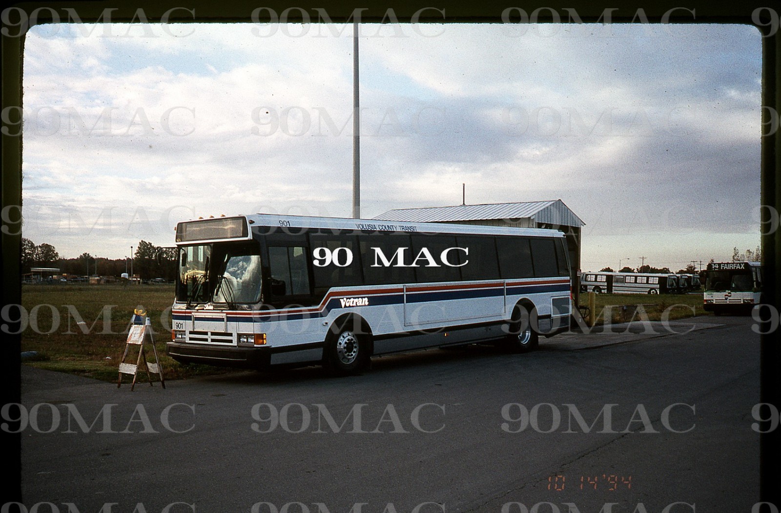 VOTRAN. FLXIBLE METRO BUS #901. Daytona Beach (FL). Original Slide 1994.